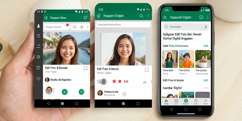 Antarmuka pengguna 33L untuk pengeditan foto yang intuitif dan stylish.