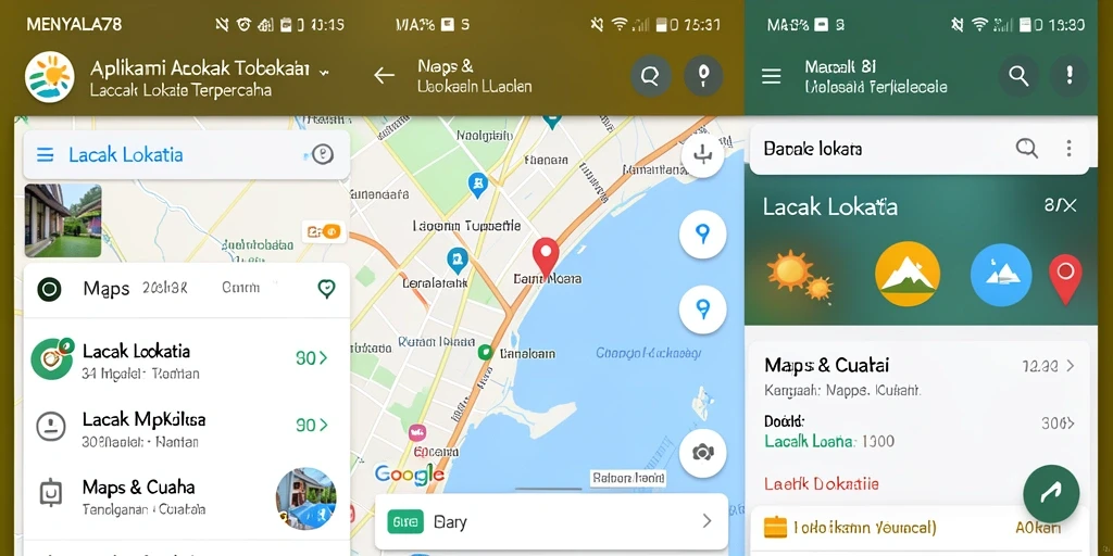 Antarmuka aplikasi MENYALA78 yang ramah pengguna untuk lacak lokasi.