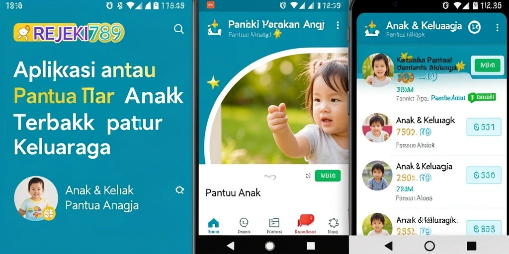 Antarmuka pengguna <strong>REJEKI789</strong> yang intuitif dan fungsional untuk pemantauan anak.