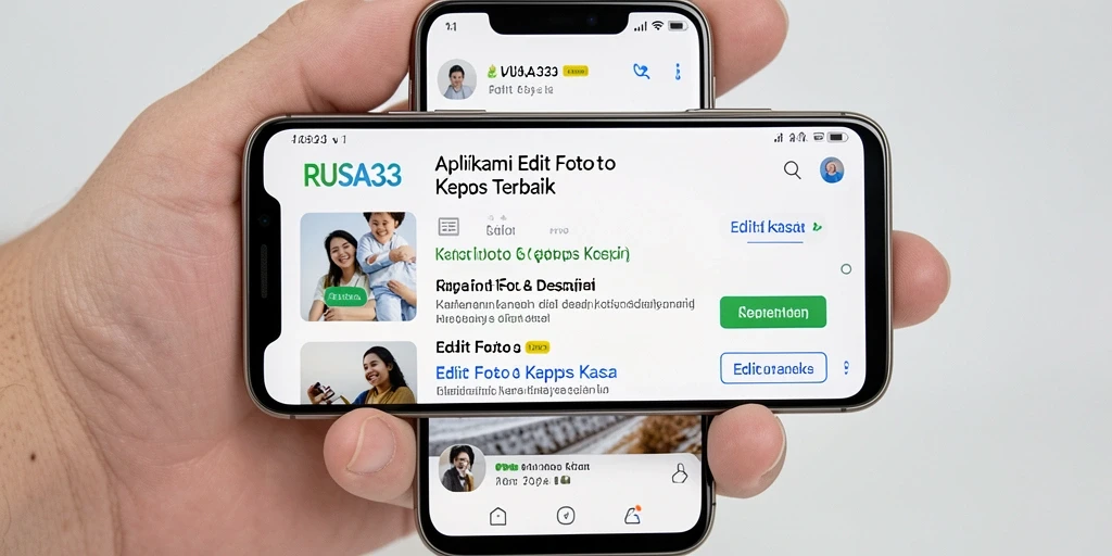 Antarmuka RUSA33 dengan fitur Edit Foto Kertas Kaca yang menarik.